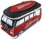 BRISA VW Collection - Volkswagen Neopren Universal-Schmink-Kosmetik-Kultur-Reise-Apotheke-Tasche-Beutel im T1 Bulli Bus Design (Schwarz/Groß)