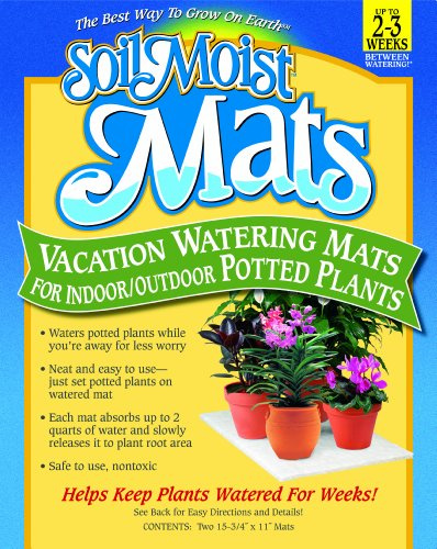 Soil Moist Vacation Watering Mats for Indoor / Outdoor Potted Plants, 2 count