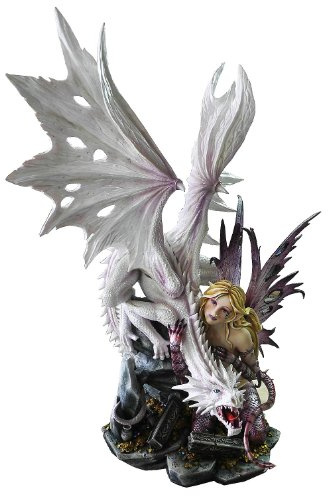 Dragón marfil – Figura Dragon Guard con gran blancas Dragón