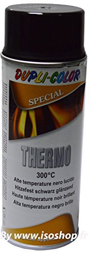 Super Hitzelack Thermolack Hochtemperatur Schwarz Glänzend 300°C Auspufflack 400ml