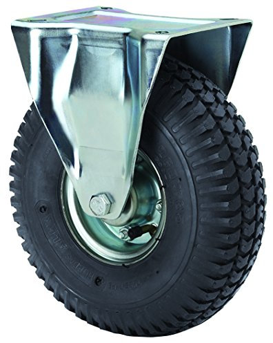 Alex WL RIT - Rueda neumática fija (llanta metálica y cubierta neumática de 6 lonas, diámetro de 260 mm, carga soportada 220 kg)