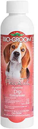 Bio-Groom Flea & Tick Dog Concentrate - Flea and Tick Prevention for Dogs, Cat Flea Treatment, Cruelty-Free, Made in USA, Natural Repellent, Pyrethrin Insecticide - 8 fl oz 1-Pack