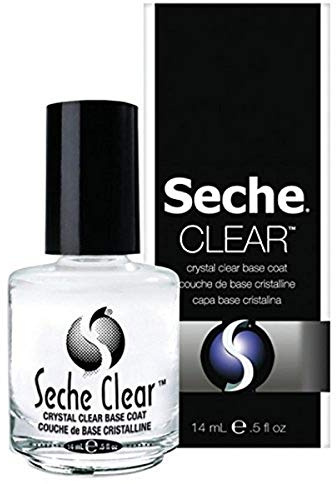 Seche Base Coat Nail Polish - Clear, Gel Nail Polish Base Coat, Chip Resistant Primer for Lasting Manicures, 0.5 fl oz
