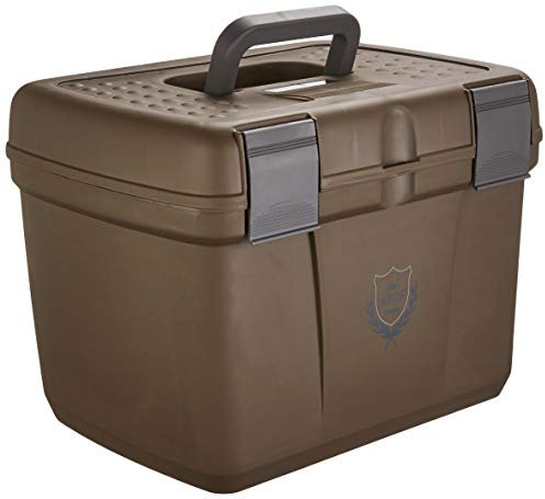 PFIFF 101562-87-2 Grooming Box for Horses, Robust, Large, Brown/Grey