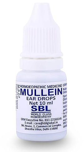 SBL Mullein Ear Drops Ear Infections Earache Effective Relief Ear Pain, Swimmer's Ear, Excessive and Hardened Ear Wax | Ear Wax Removal Solution with Natural Ingredients