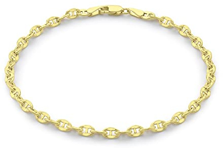 CARISSIMA Women's 9 ct Yellow Gold Mariner Chain Bracelet of 19 cm/7.5 inch