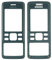 Original Nokia 6300 Frontcover Scheibe Glas Rahmen Gehäuse Cover, schwarz