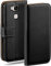 moex Book Case für Huawei Ascend Mate 7 Handyhülle mit Kartenfach, Hülle klappbar 360 Grad Schutzhülle, Klapphülle Flip Case Cover, PU Leder Handytasche Lederhülle, Schwarz