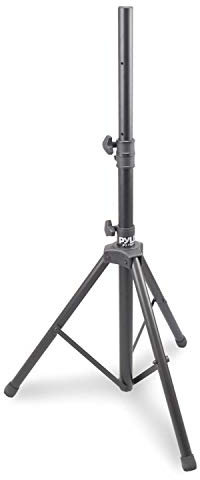 Pyle Adjustable Tripod Speaker Stand, 86 x 80 x 147cm Foldable Floor Mount, Steel Speaker Holder with Lock Pin, Micro Mount for Studio, Music, Performance, Recording, Universal Mic Stand Floor Type
