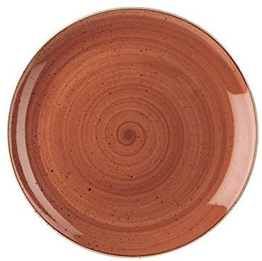 Churchill 382662 Stonecast Speiseteller, Porzellan, Spice Orange, 29 cm