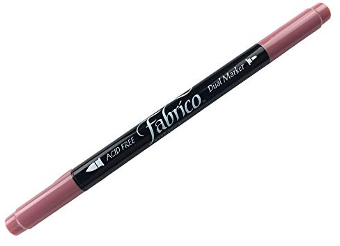 Tsukineko Dual-Ended Fabrico Marker Color-Fast, Ash Rose