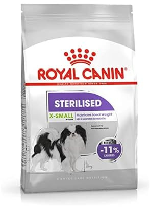 Royal Canin Sterilised X-Small | 1,5 kg | Aliment complet pour chiens très petits | Pour chiens adultes stérilisés très petits ayant tendance à prendre du poids | Aliment sec