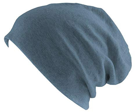 Oblique Unique Long Beanie XXL Mütze Slouch Trend Damen Herren (Blue Sand)