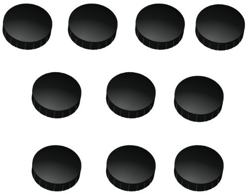 10x Magnete Schwarz Ø 20 mm Haftmagnete Magnete für Magnettafel, Boards, Magnet Rund, Schwarz