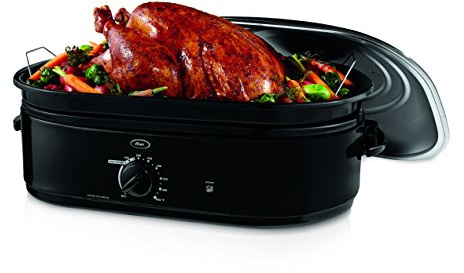 Oster CKSTRS18-BSB-W 18-Quart Roaster Oven with Self-Basting Lid, Black