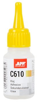 AUTO-PLAST PRODUKT APP C610 Colle cyanoacrylate forte | Colle liquide Super Glue | Idéale pour assembler le caoutchouc, les matières plastiques et le métal | Moyenne viscosité | 20 g