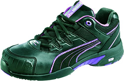 PUMA dam Stepper WNS Low S2 HRO SRC, Espadrilles, Svart svart lila 234, 42 EU