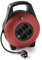 Famatel – Kabeltrommel 4 Steckdosen | TT | 16A | 250V | 10 m | Kabel 3 x 1,5 | Ladeschalter, Schwarz, Orange