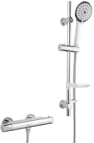 Bristan AR2 SHXMTFF C Artisan Thermostatic Bar Shower Valve with Multi-Function Kit and Fast Fit Connections, chrome