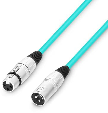 Adam Hall cables 3 STAR MMF 0100 GRN - Cable de micrófono | Adam Hall® XLR hembra x XLR macho | 1 m
