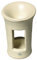 Stand-Duftlampe Aromabrenner aus Keramik 13 cm hoch - New York creme