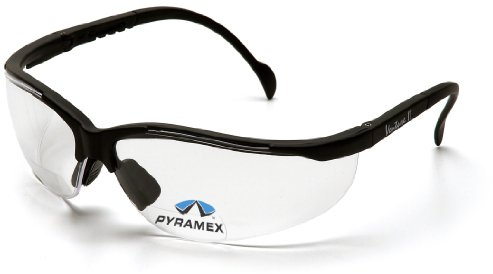 Pyramex Safety V2 läsare SB1810R20 robusta skyddande glasögon med integrerade läsglasögon styrka + 2,0 Lätt/färglösa linser