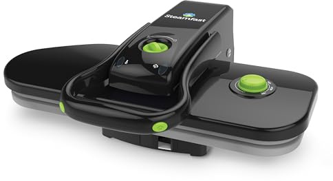 Steamfast SF-623 Mid-Size Steam Press with Multiple Fabric Settings and Steam Burst Function, Black, 20.47 L x 17.16 W x 6.73 H