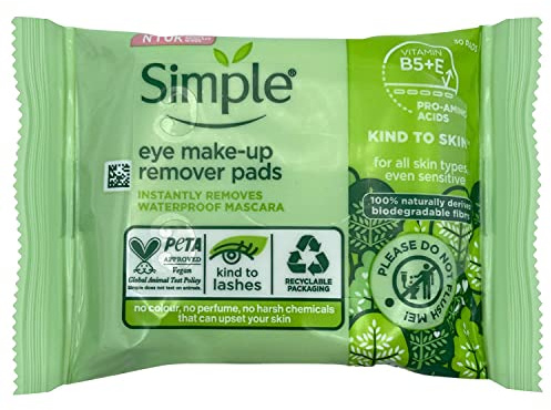 Simple Eye Makeup Remover Pads Makeup Remover 30 count