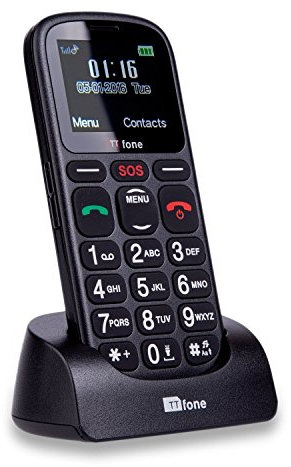 TTfone Comet Big Button Basic Simple Easy to Use Pay As You Go Emergency Mobile Phone (O2 PAYG)