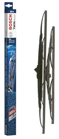 Bosch Scheibenwischer Twin Spoiler 552S, Länge: 550mm/400mm – Set für Frontscheibe
