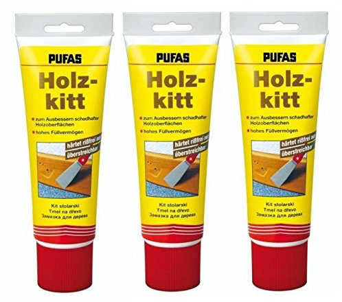 Pufas Holzkitt 400g im 3er Sparpack