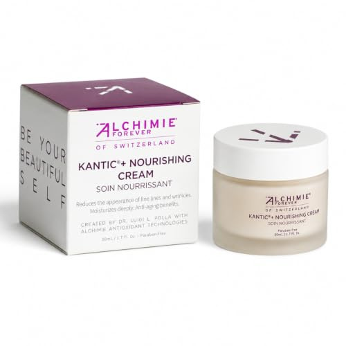 Alchimie Forever Kantic+ Nourishing Cream | Ultra-Nourishing Facial Cream with Jojoba, Vitamin E, European Blueberries and Grape Seeds | Reduces Redness and Deeply Moisturizes | 1.7 fl oz