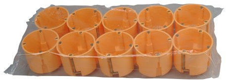 Kopp 355200043 Hohlwandschalterdose Isolierstoff, ø 68 mm, Dosentiefe 61 mm, Profi-Pack: 10-Stück im Karton