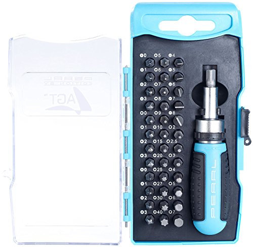 Coffret de vissage 38 pièces avec tournevis à cliquet [AGT]