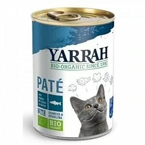 Yarrah Bio Katzenfutter mit Fisch und Spirulina, 400g