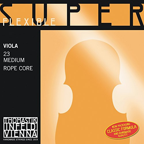 Thomastik Cuerda para Viola 4/4 Superflexible - cuerda La núcleo de acero, entorchado cromo, mediana