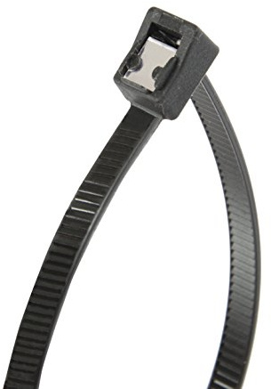 Gardner Bender 45-314UVBSC Nylon Self-Cutting Cable Tie, 14 inch, 50 lb. Tensile, Twist-Off Tail, Zip Tie, 20 Pk., UV Resistant Black