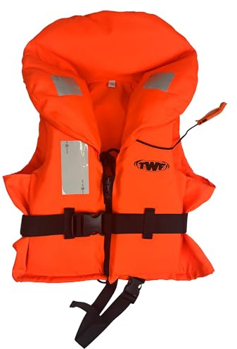Kids 100N Approved Life Jacket Childs Children Boys Girls, Orange, 20-30KG