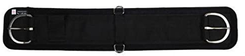 HKM Western 4379 - Cinghia per Sella Softopren, 24 = 61 cm, Colore: Nero