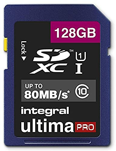 Integral INSDX128G10-80U1 UltimaPro 128 GB Class 10 SDXC Memory Card