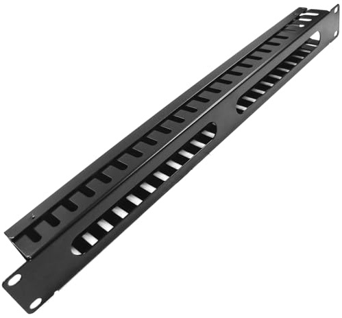 RackMatic - Panel guíacables para armario rack 19 1U para gestión de cables 45mm
