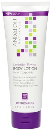 Andalou Naturals Lavender Thyme Refreshing Body Lotion, 8 Ounce