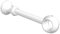 Interdeco Gardinenstangen Träger/Wandhalter Weiß 17 cm Abstand kürzbar für 28 mm Ø Classic