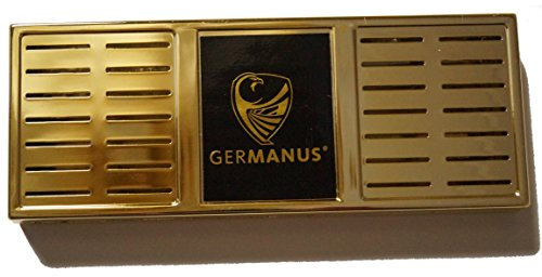 GERMANUS, umidificatore Premium Humidor, misura XL, color oro, incluso supporto magnetico e istruzioni (lingua italiana non garantita)