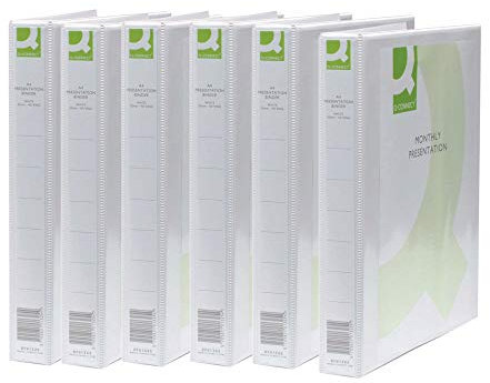 Q Connect 2 Ring Präsentation Binder – Weiß
