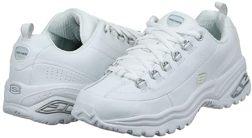 Skechers Tenis Deportivos prémium para Mujer, Blanco, 40 EU