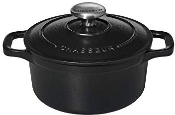 Chasseur 11831601 Mini-cocotte, Fonte émaillée, Mat (intérieur Noir), 16 cm