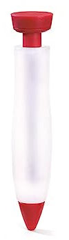 CUISIPRO Silikon Dekorierstift 15 ml | Mit 2 Tüllen | Genaues Dosieren individueller Verzierungen von Cremes/ Zuckerguss für Torten oder Desserts | Torten Zubehör Spülmaschinengeeignet