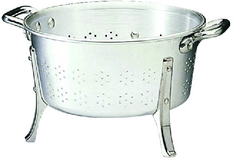La Brunoise Passoire Professionnelle à Pieds 'Passoire à Gras' Aluminium 3 Pieds 2 Poignées Rivetées Contenance 15 L