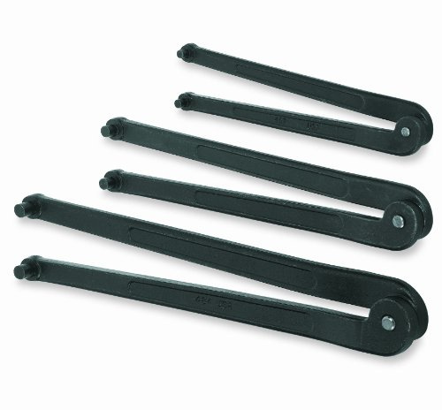 Williams JHWWS-483 3-Piece Adjustable Face Spanner Wrench Set, Ideal for Adjusting Collars, Lock Nut Rings, and Bearings